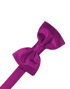 Fuchsia Luxury Satin Kids Bow Tie