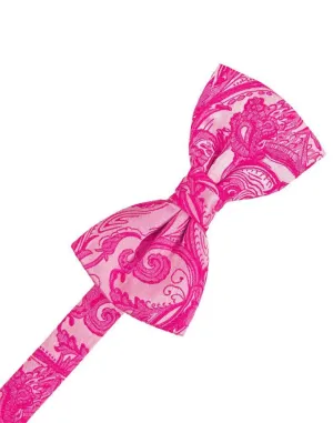 Fuchsia Tapestry Kids Bow Tie
