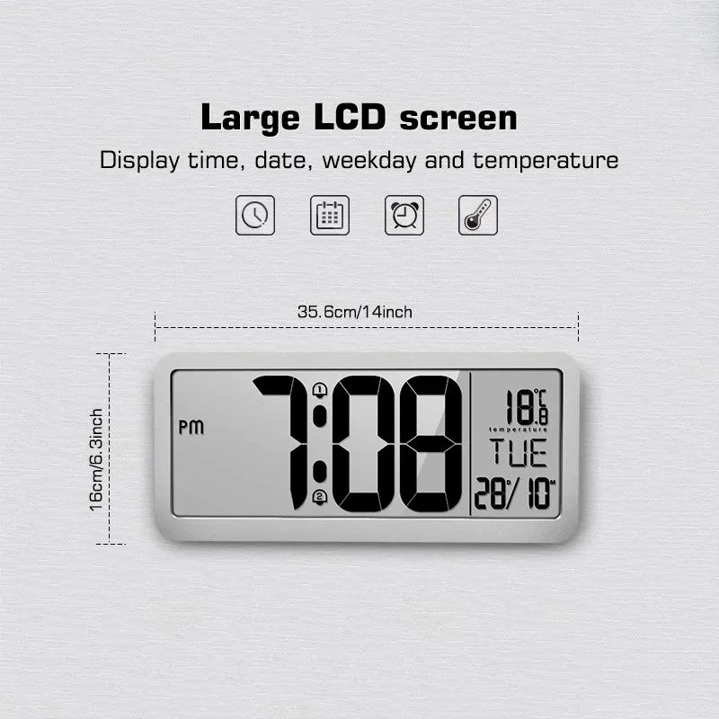 Furper modern digital multi-functional wall clock