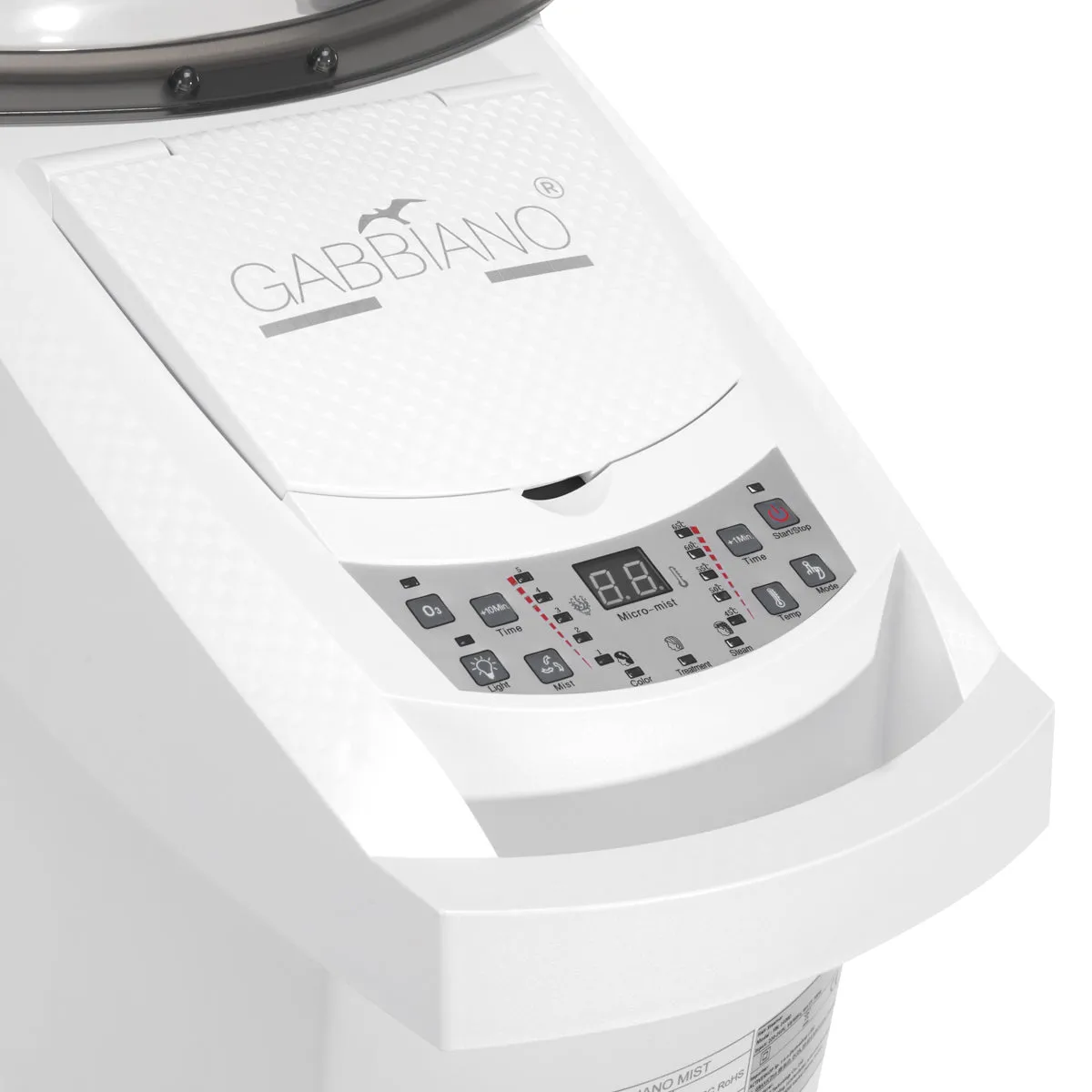 Gabbiano Standing Hairdressing Sauna 408D White with Active Ozone 700W