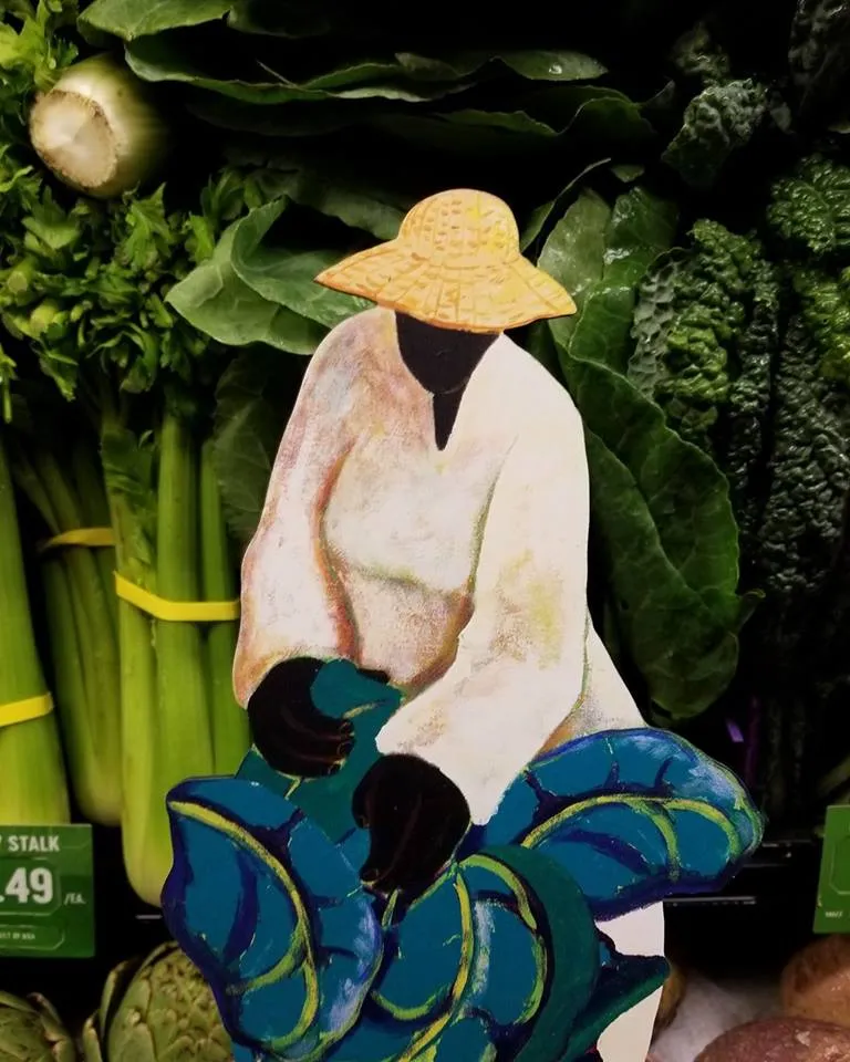 Garden Art - Big Mama Picking Greens