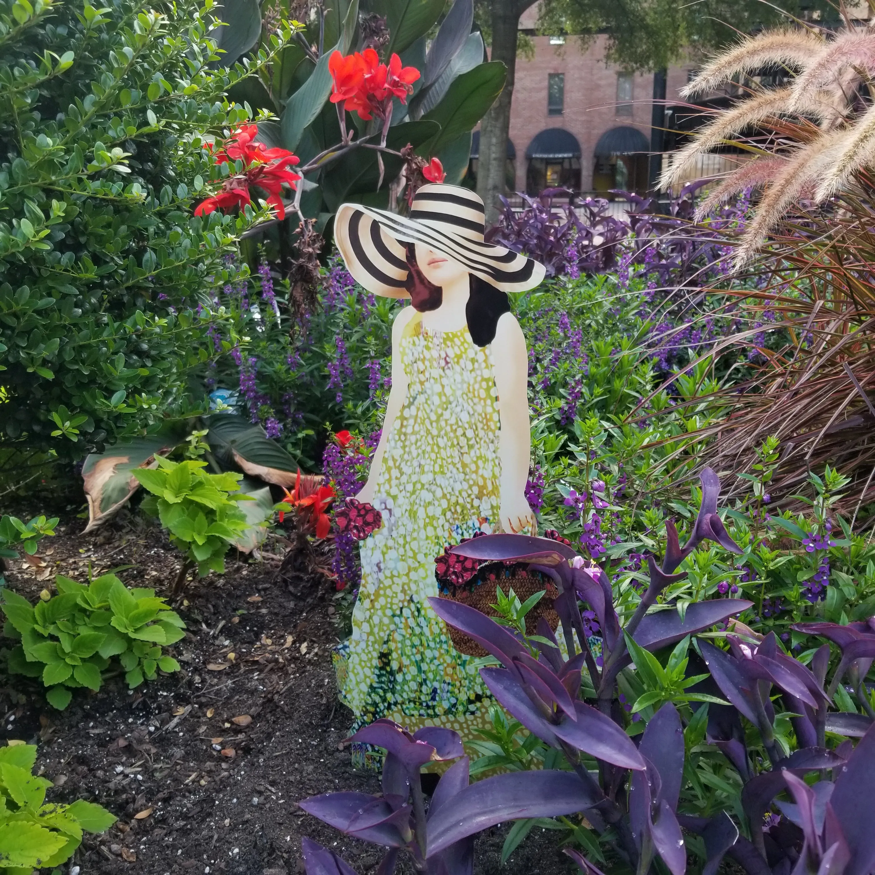 Garden Art - Picking Flowers