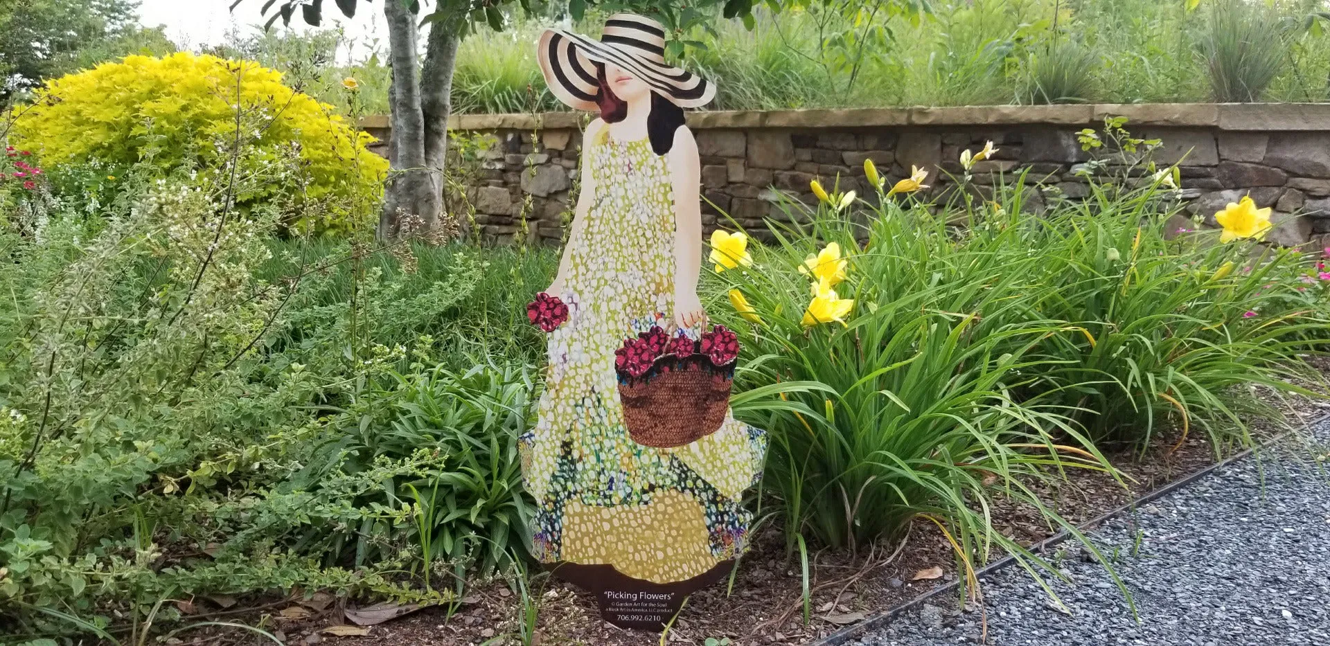 Garden Art - Picking Flowers