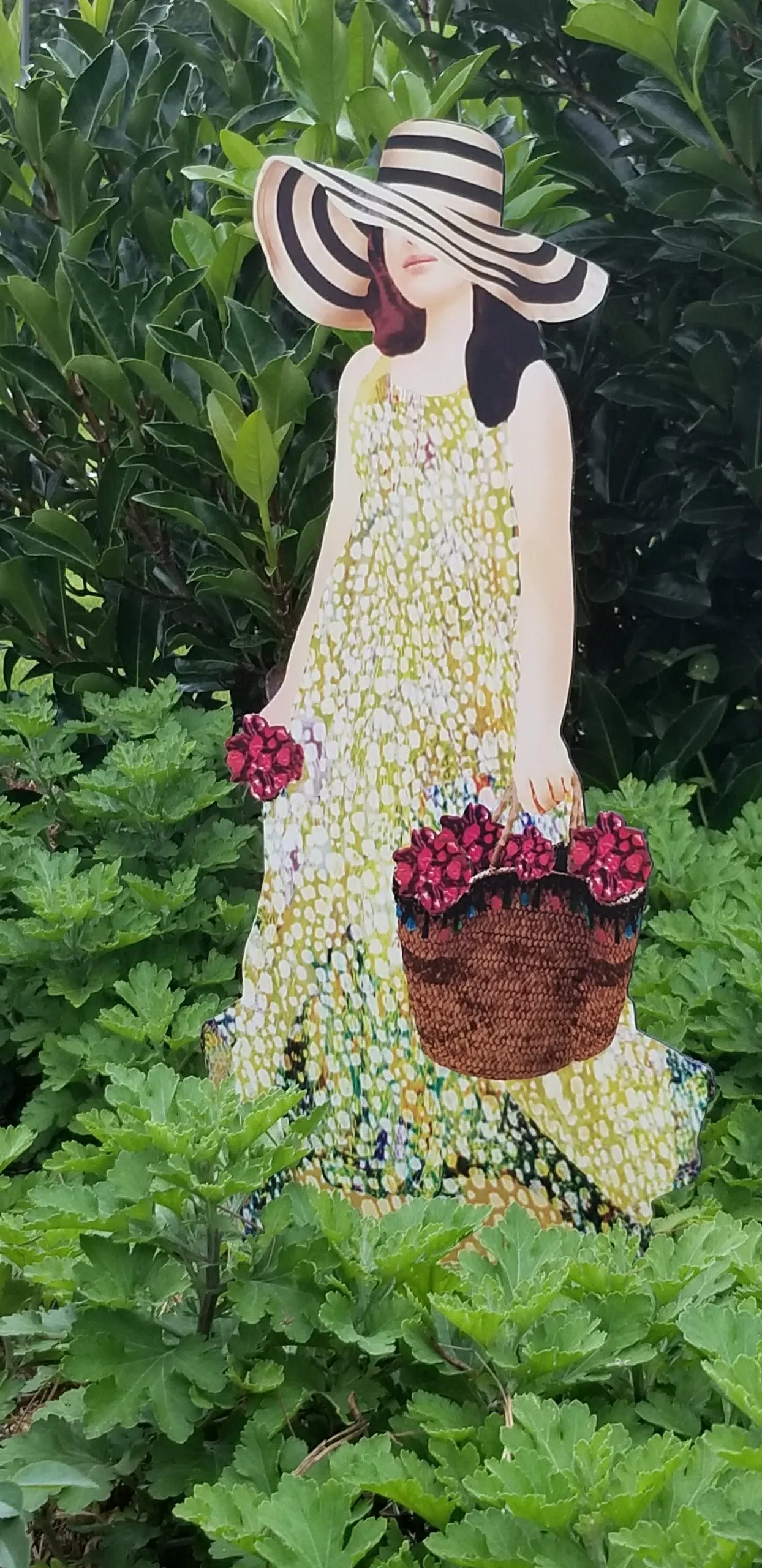 Garden Art - Picking Flowers