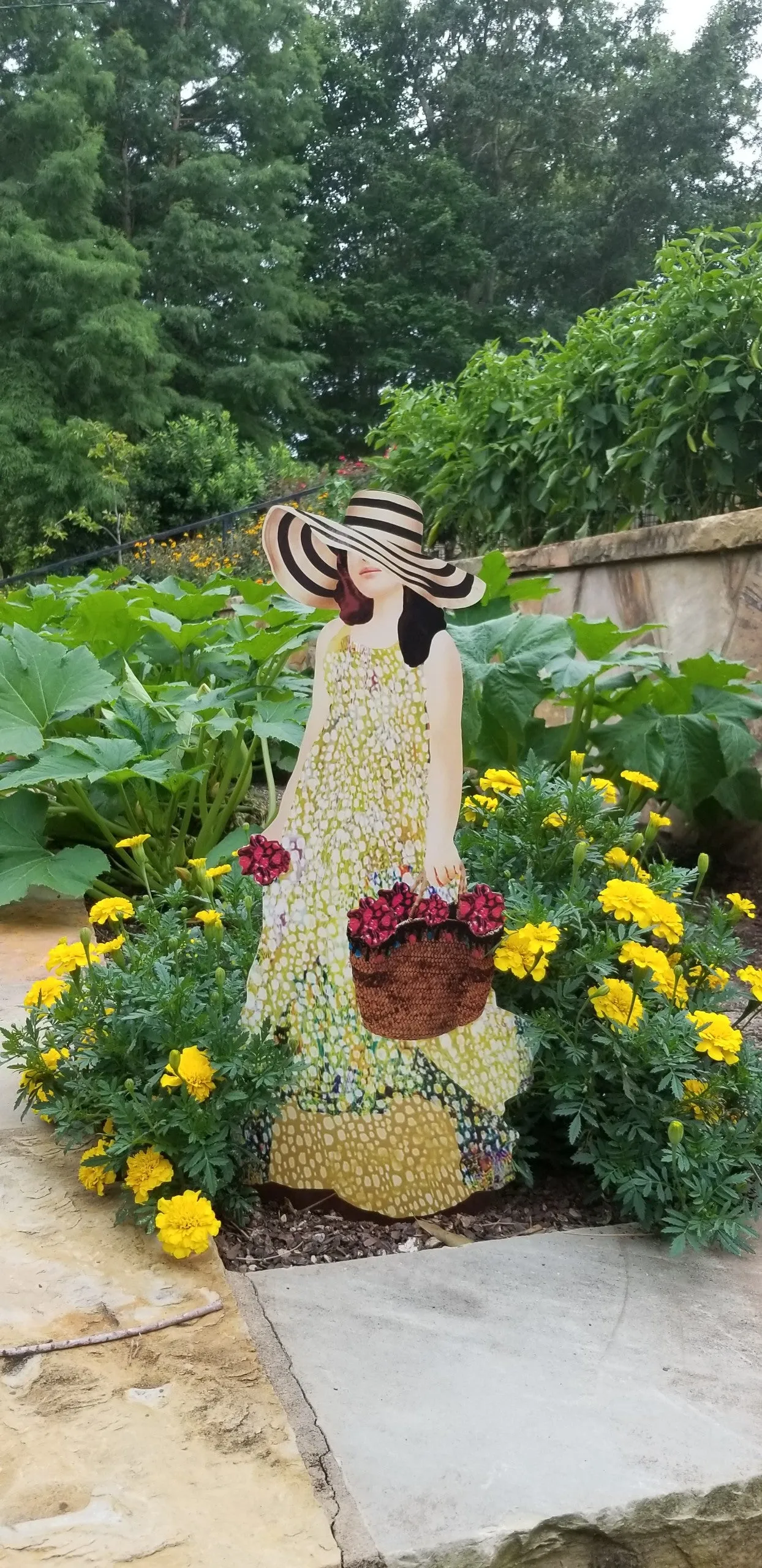 Garden Art - Picking Flowers