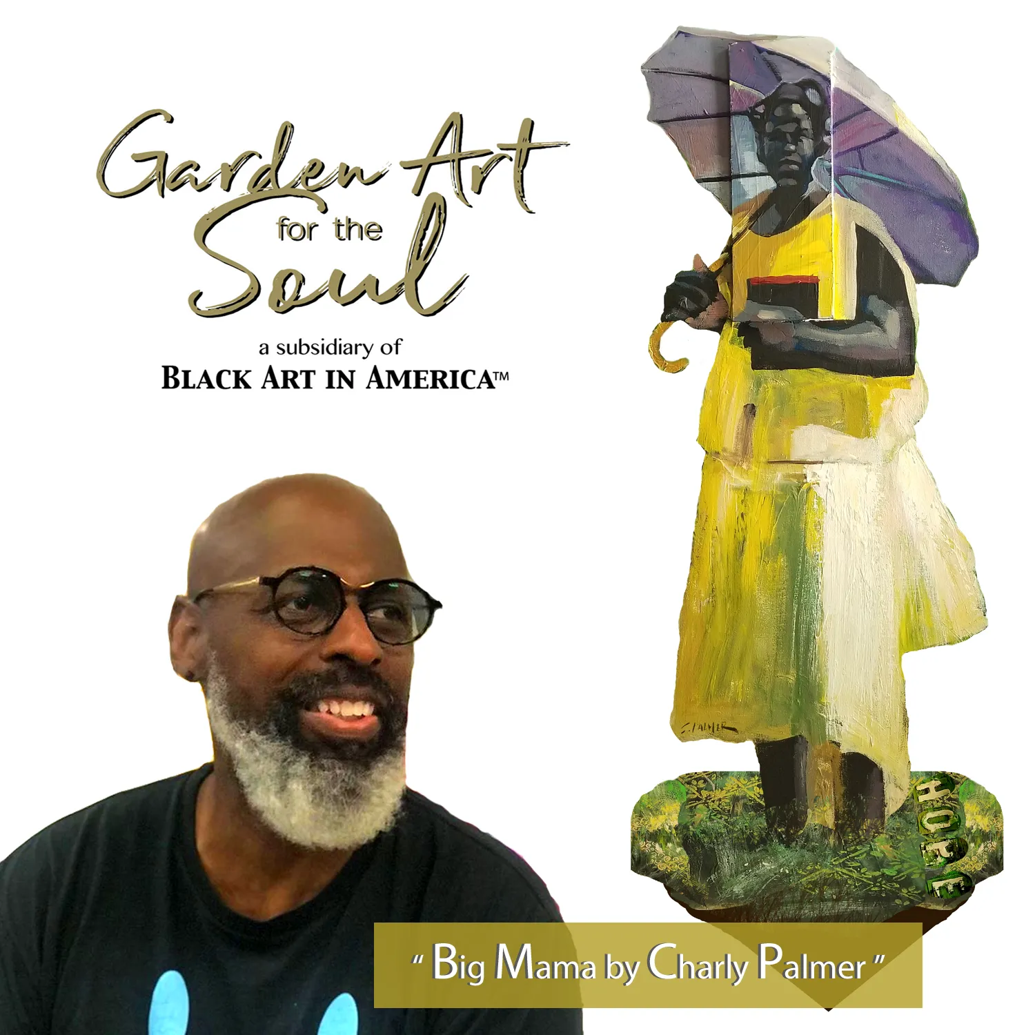 Garden Art (small) - Big Mama by Charly Palmer