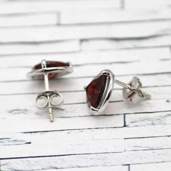 Garnet Stud Earrings