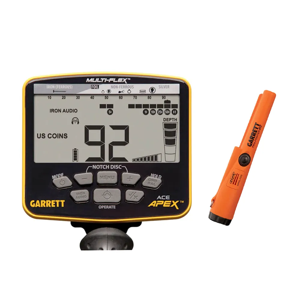 Garrett Ace APEX With Viper Coil   Free Garrett Z-Lynk Pro-Pointer AT