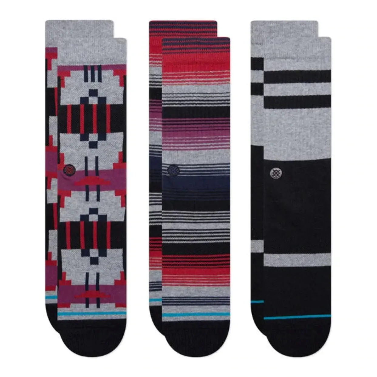 Gauge Crew Socks 3 Pack