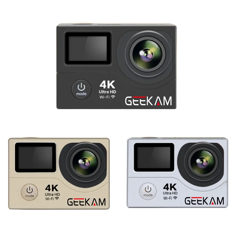 GEEKAM H3R Action Camera 4K wifi Ultra HD 1080P 60FPS 170D Sport DV Go Waterproof Pro Hero 4 Style Video Camera Photo Cam