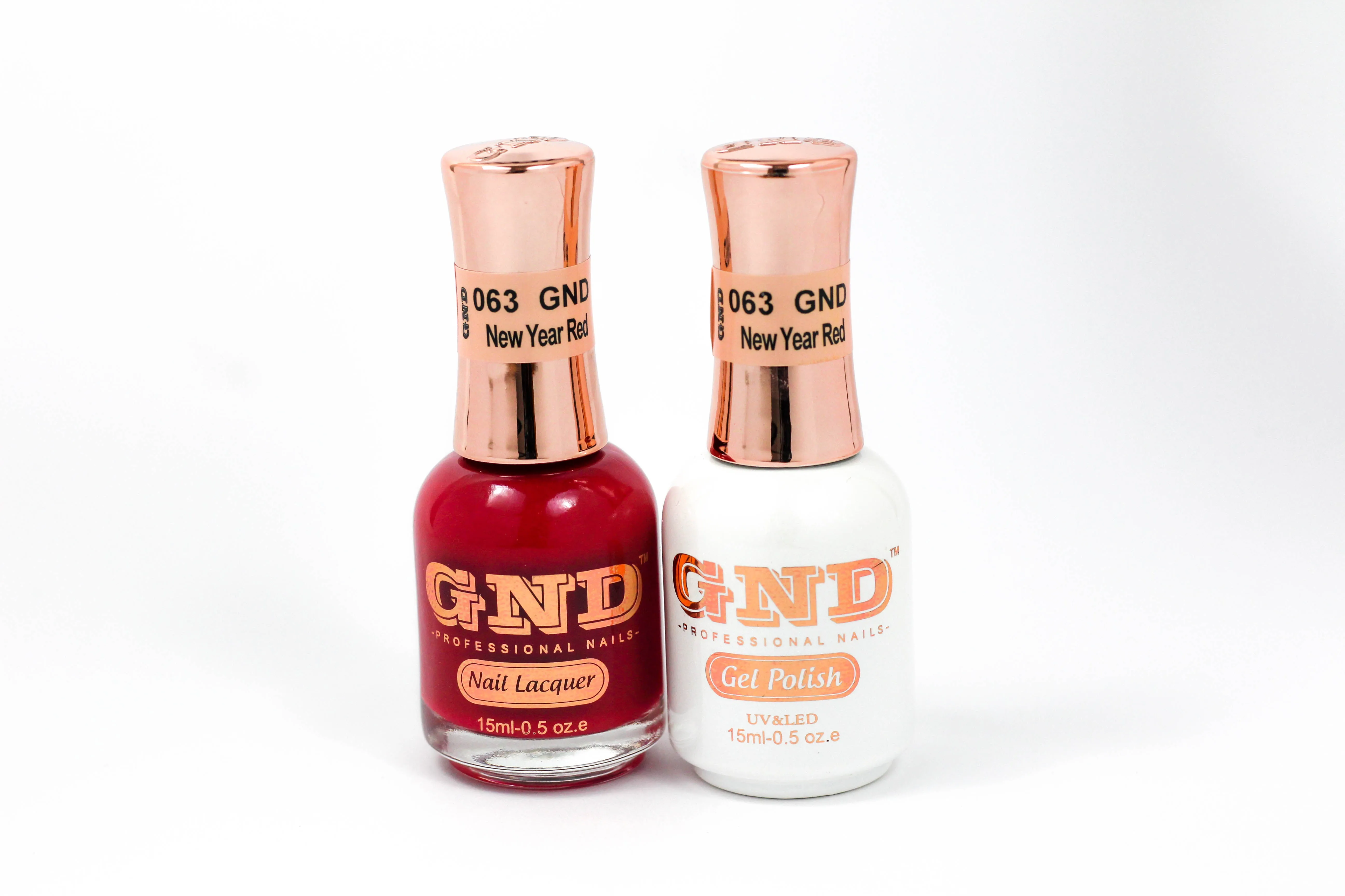Gel & Lacquer Polish Set - 063 New Year Red