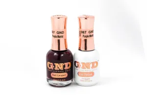 Gel & Lacquer Polish Set - 067 Purple Merlot