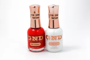 Gel & Lacquer Polish Set - 118 Red Colada