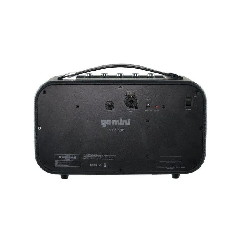 Gemini GTR-300 Bluetooth Stereo Speaker & Guitar Amp