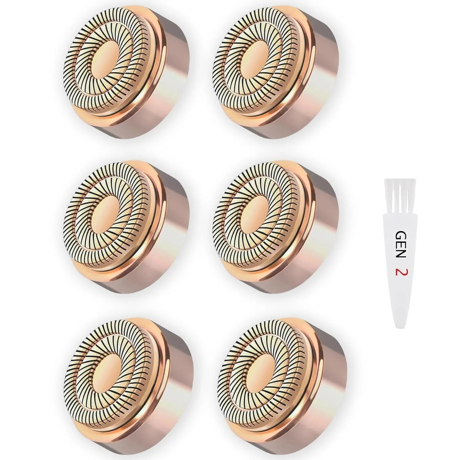 Generation 2 Replacement Heads for Flawless Facial Hair Remover Replacement Heads,Suitable for Flawless Replacement Heads Gen 2 for Flawless Facial Hair Remover for Women,As Seen on TV.(4 Pack)