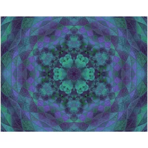 Geo-Shape Purple Canvas Posters