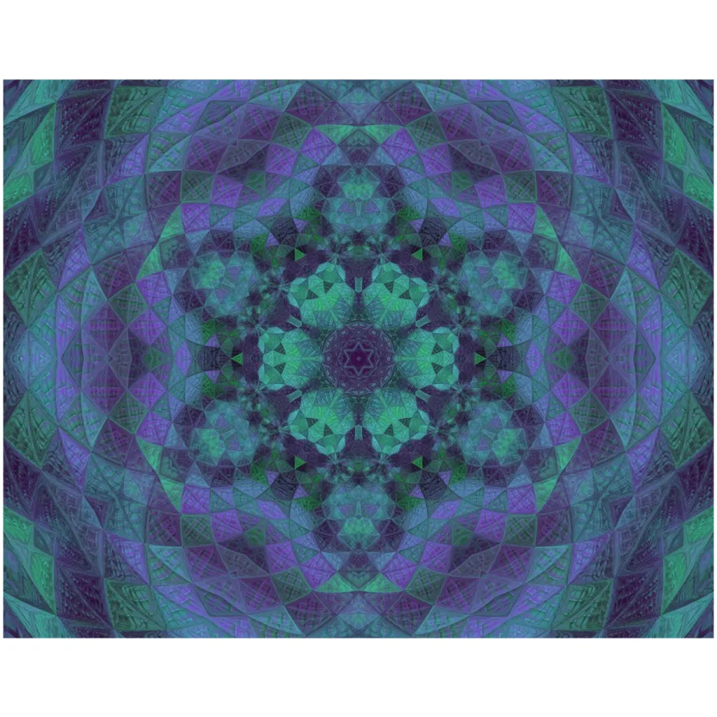 Geo-Shape Purple Canvas Posters