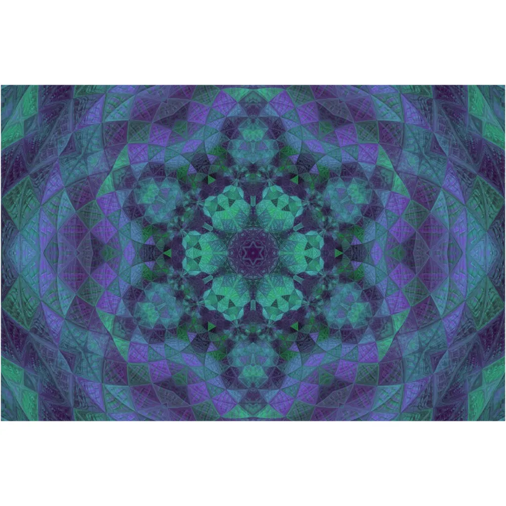 Geo-Shape Purple Canvas Posters