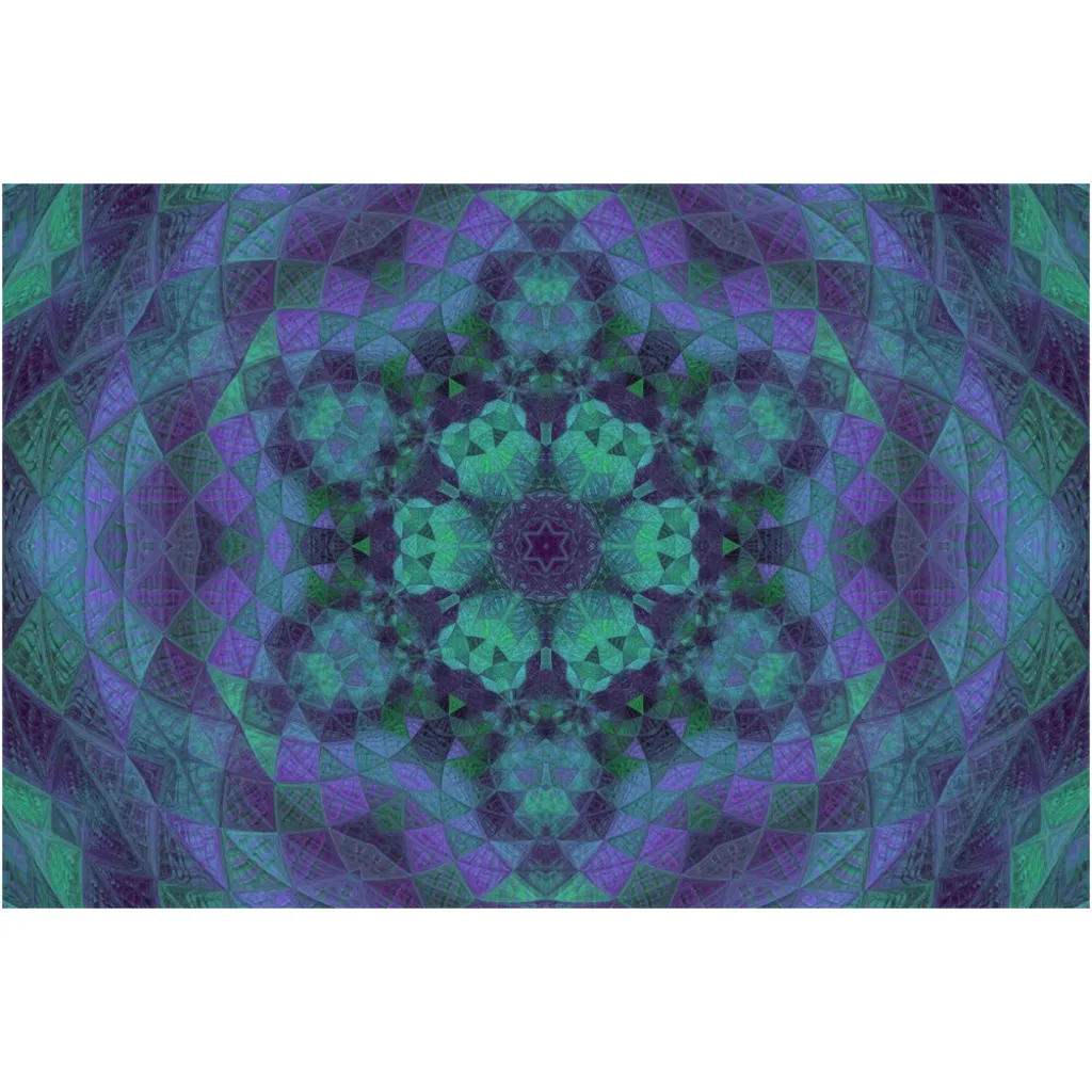 Geo-Shape Purple Canvas Posters