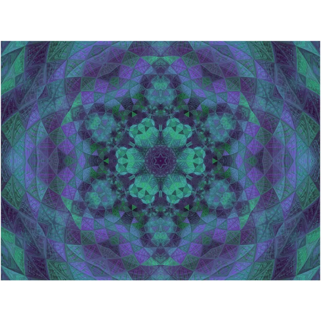 Geo-Shape Purple Canvas Posters