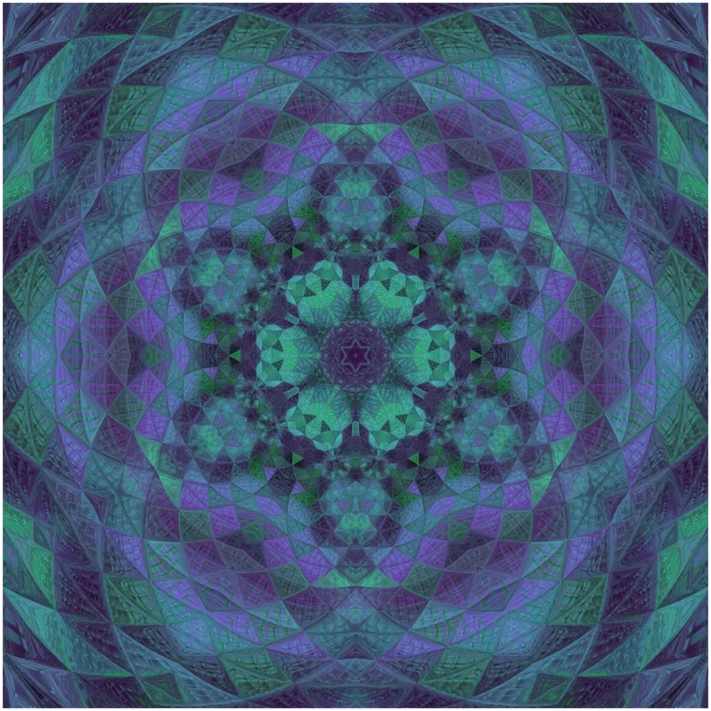 Geo-Shape Purple Canvas Posters