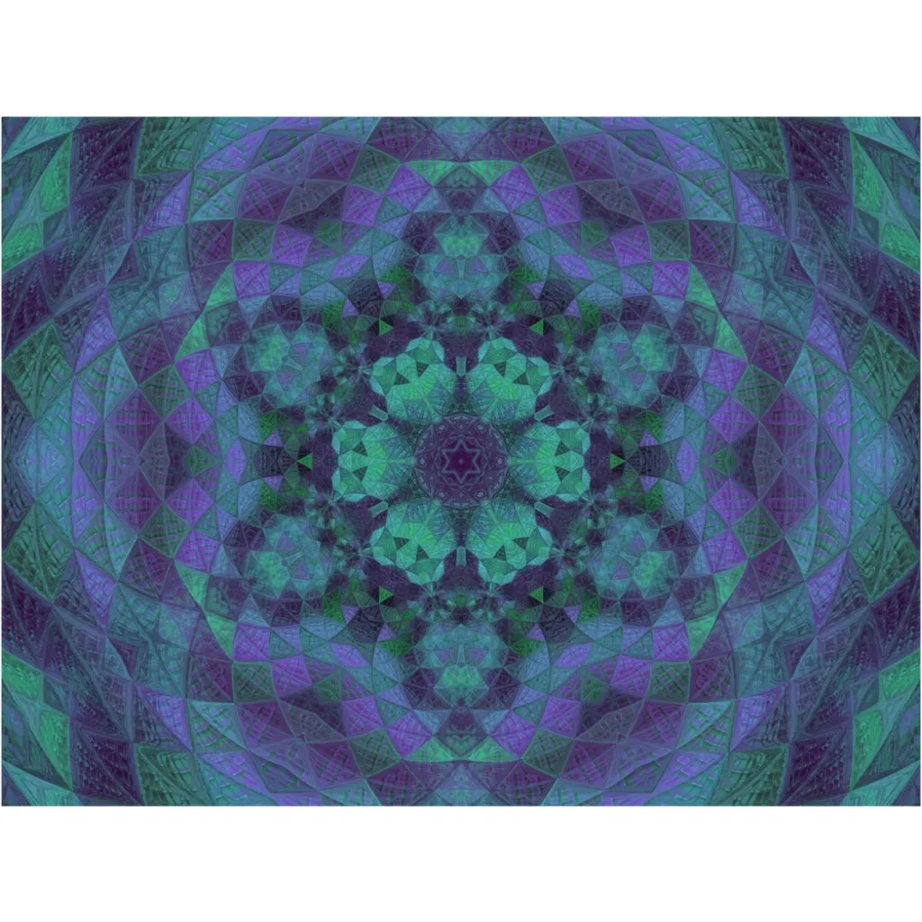 Geo-Shape Purple Canvas Posters