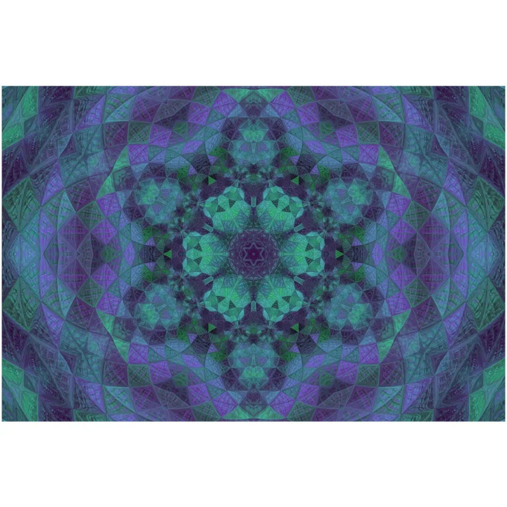Geo-Shape Purple Canvas Posters