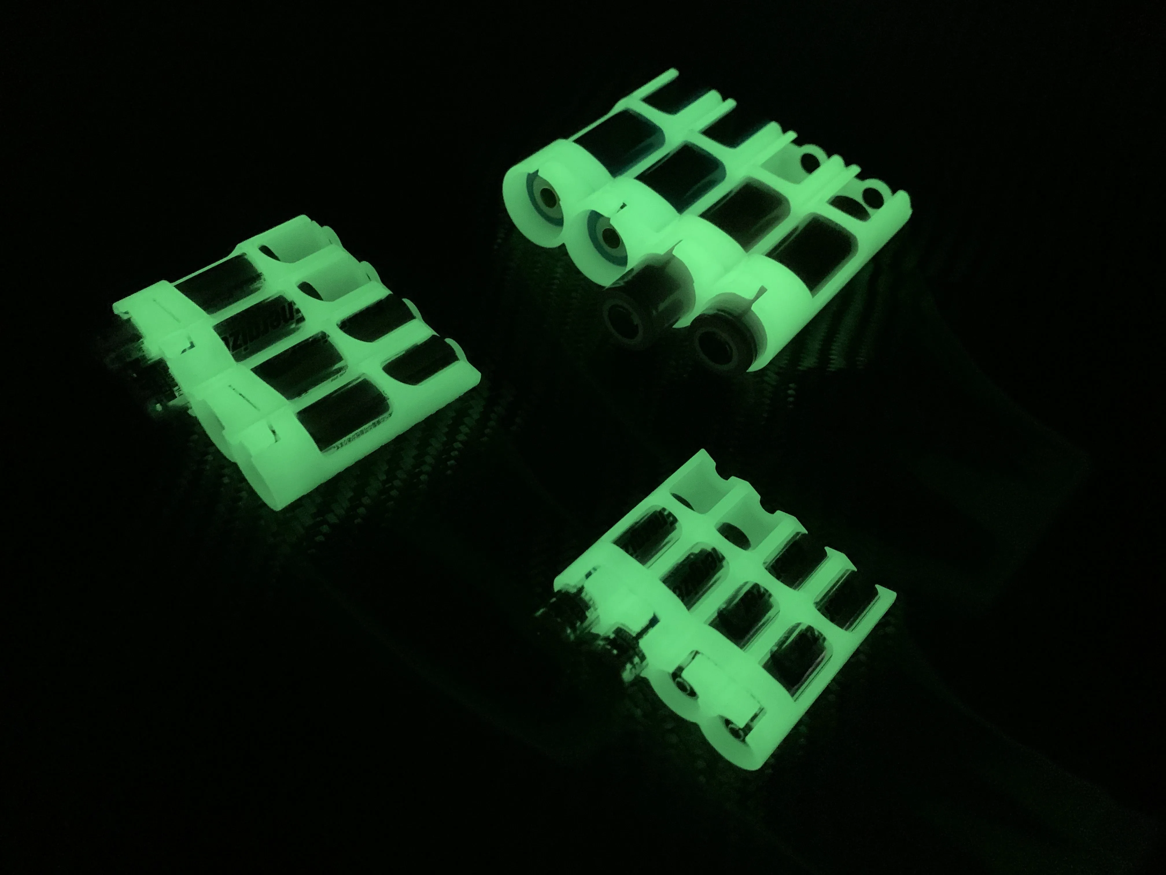 GID Moon Glow Battery Caddy ( AAA / AA / 18650 Sizes )