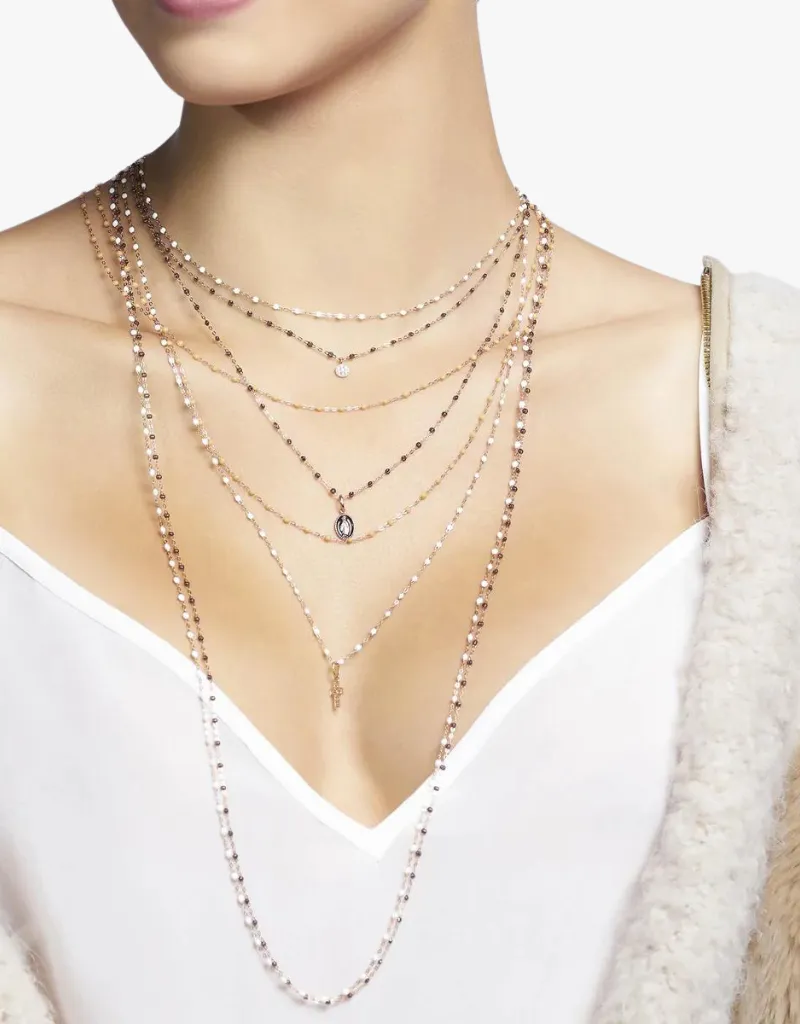 Gigi Clozeau Classic Sautoir Gigi Necklace 34" in Quartz