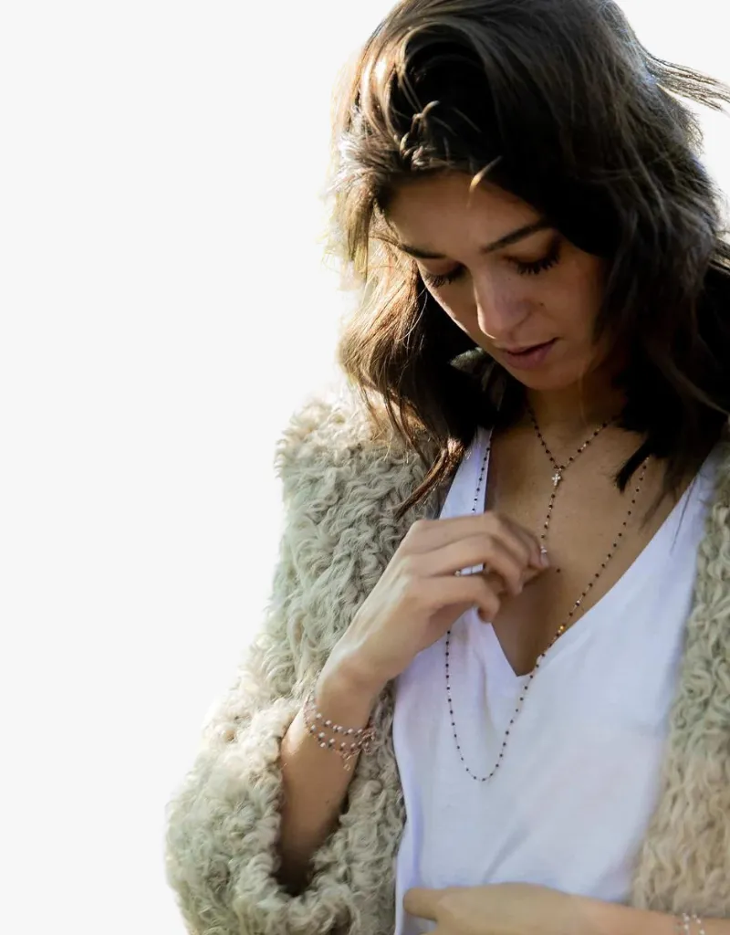 Gigi Clozeau Classic Sautoir Gigi Necklace 34" in Quartz