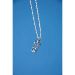 GIVENCHY Small Silver Logo Necklace