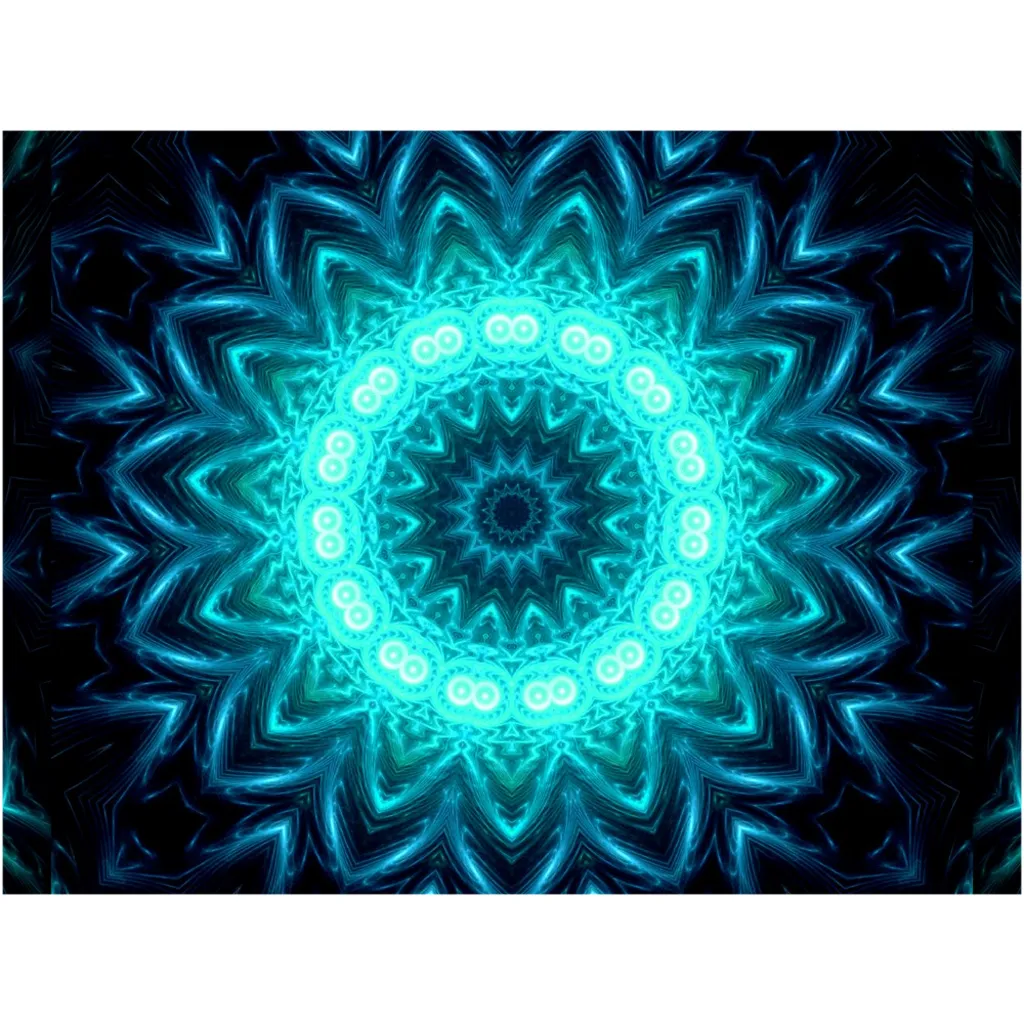 Glowing Circles Canvas Posters