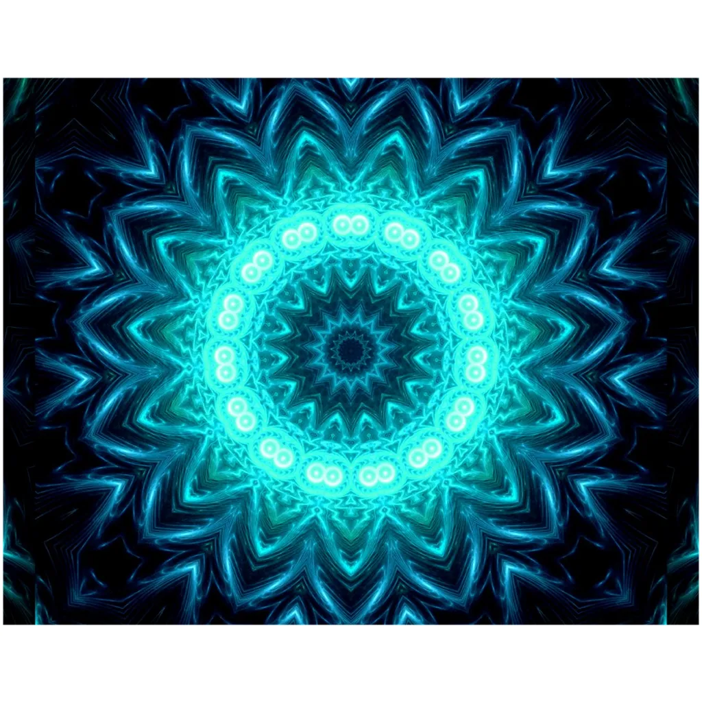 Glowing Circles Canvas Posters