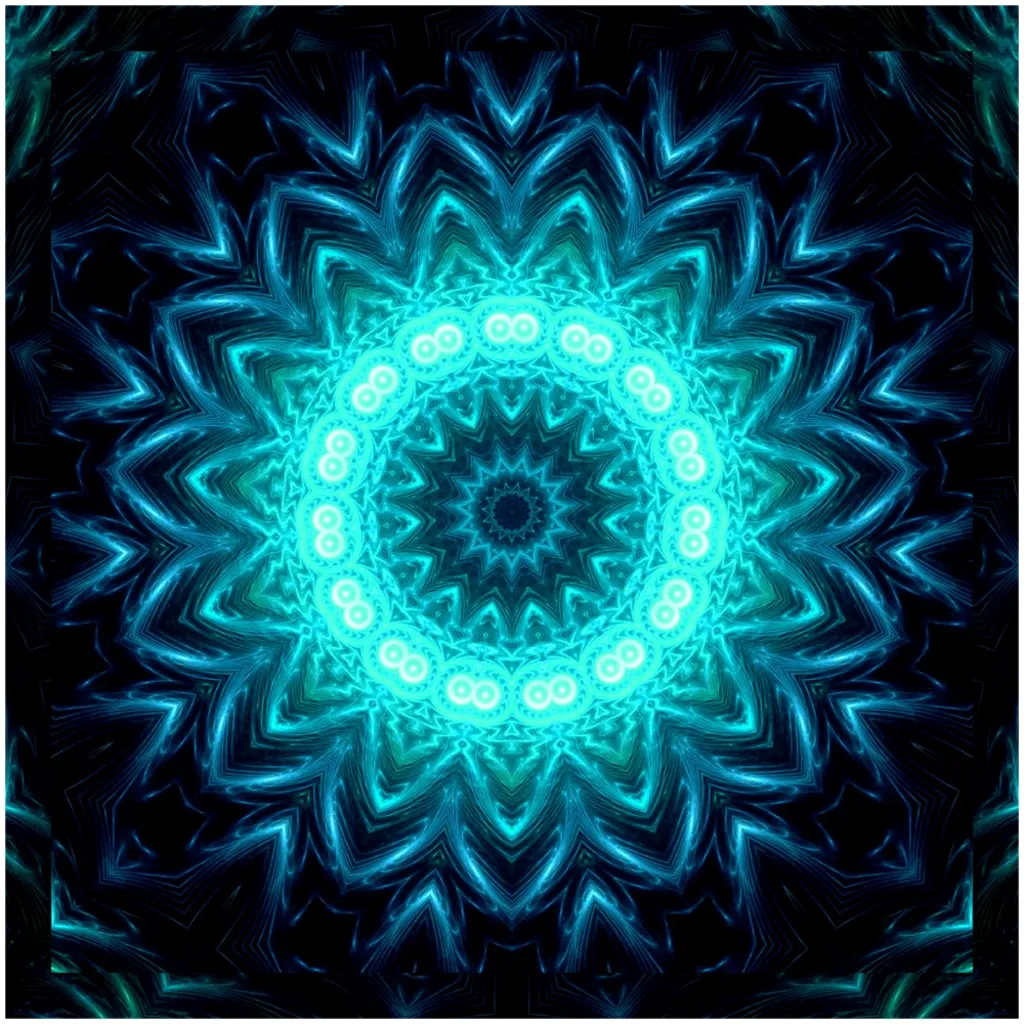 Glowing Circles Canvas Posters