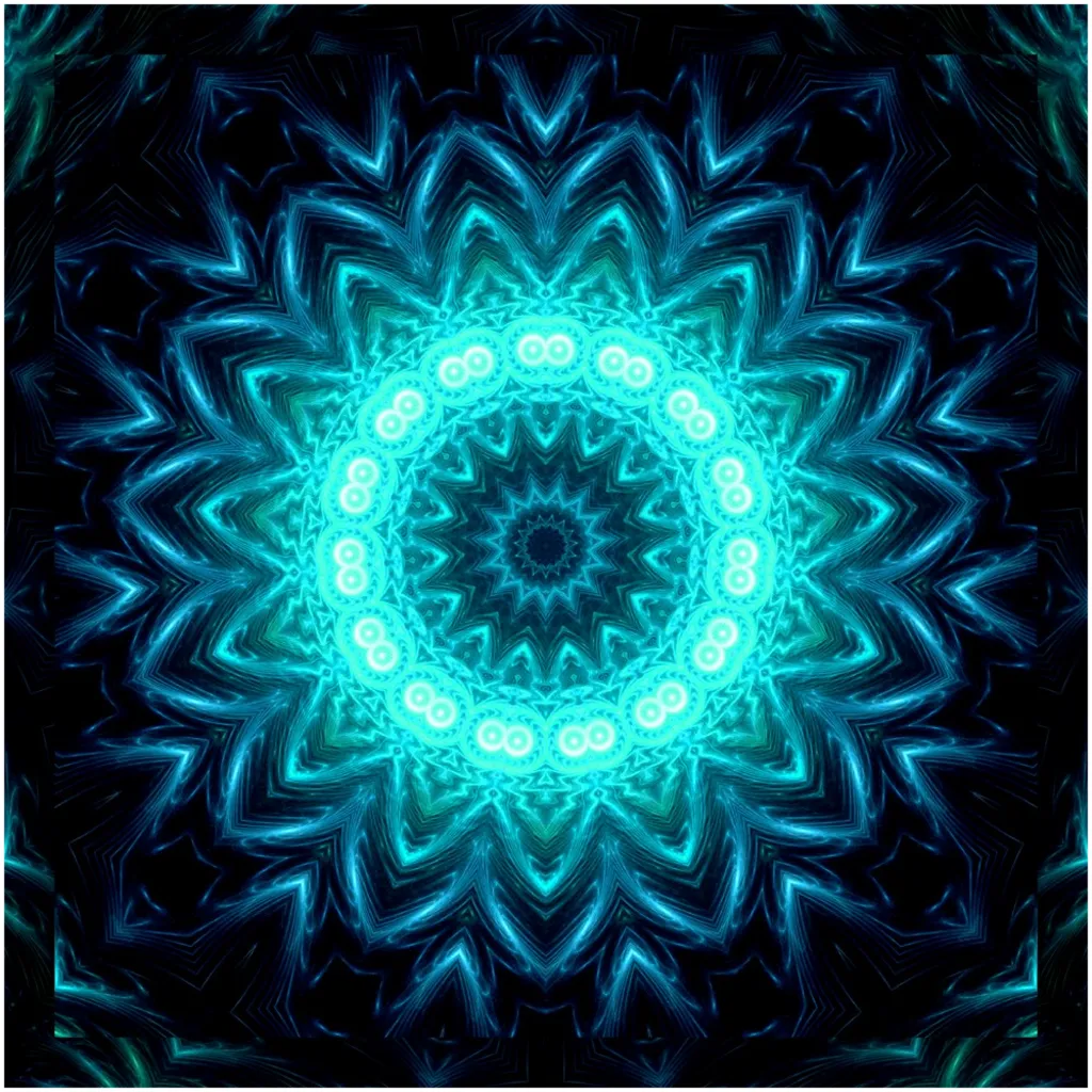 Glowing Circles Canvas Posters
