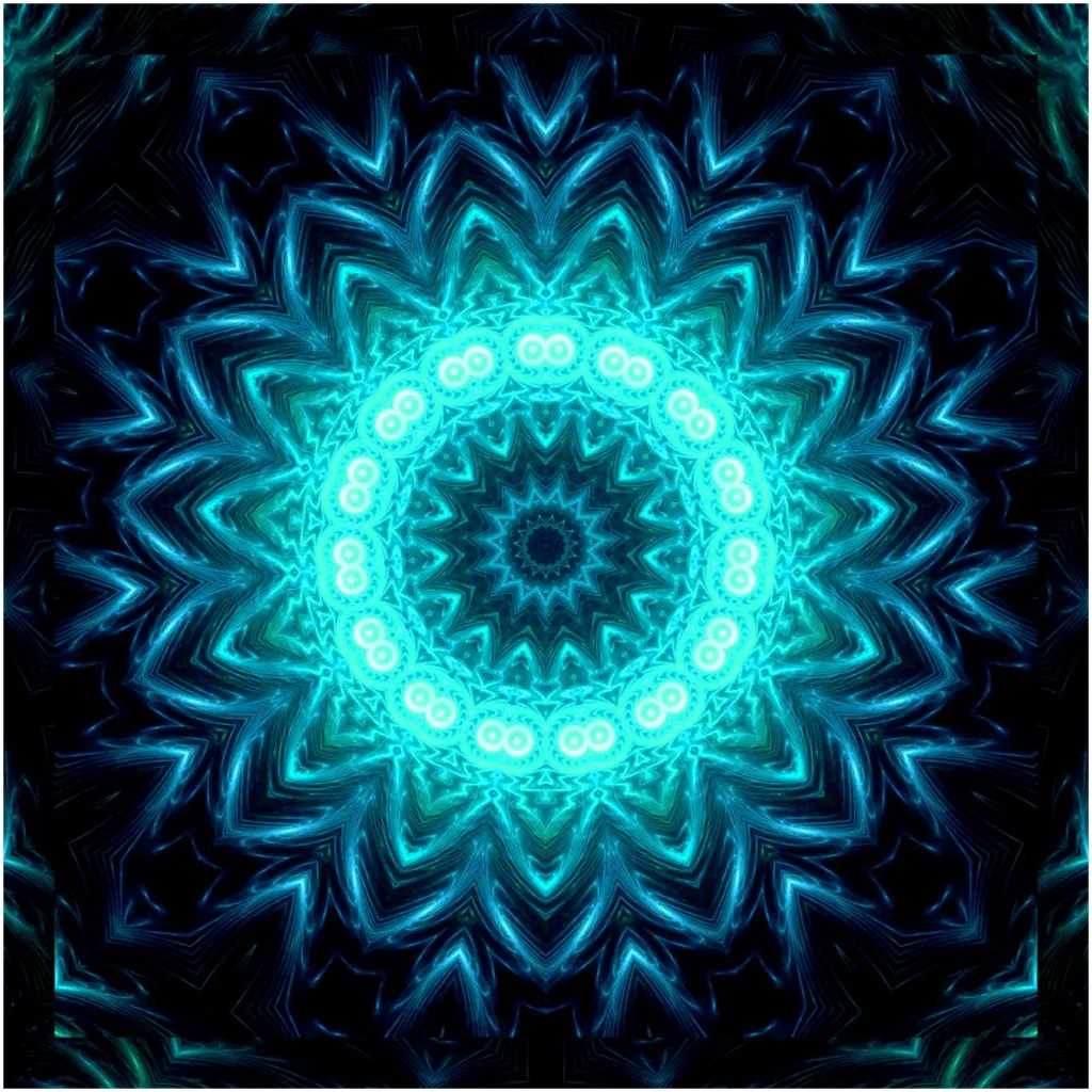 Glowing Circles Canvas Posters
