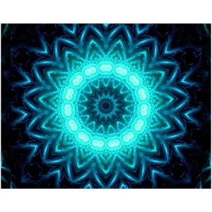 Glowing Circles Canvas Posters