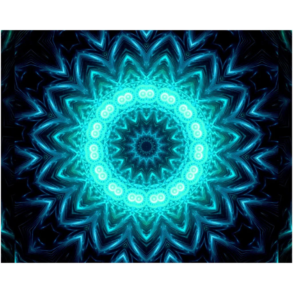 Glowing Circles Canvas Posters