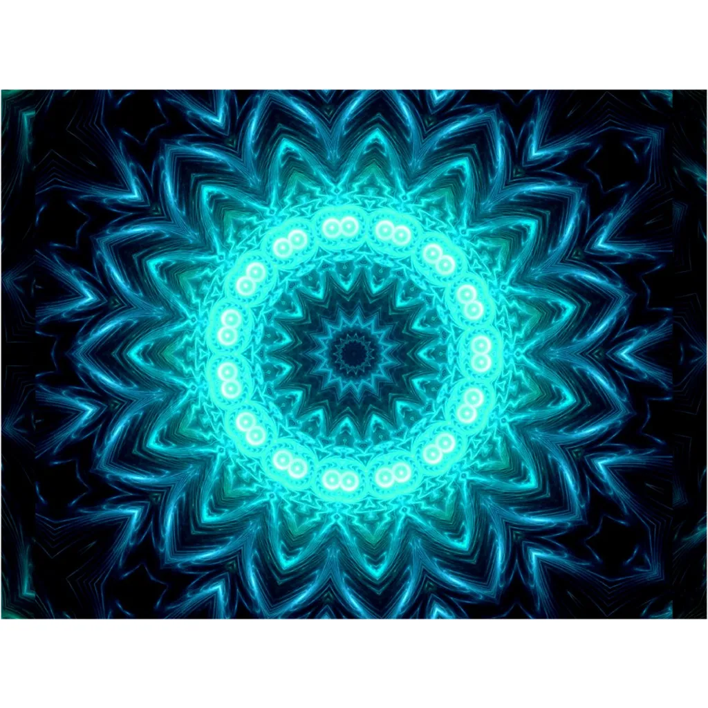 Glowing Circles Canvas Posters