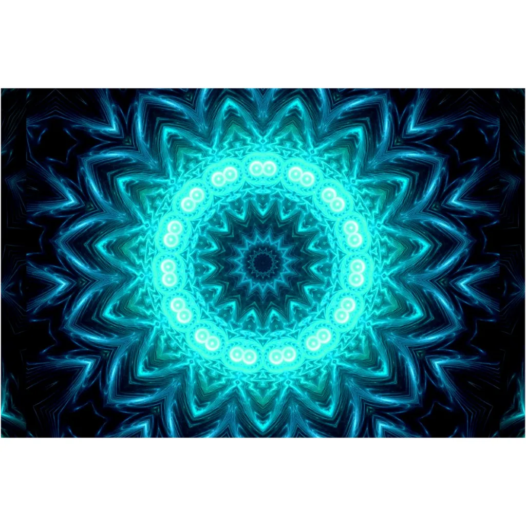 Glowing Circles Canvas Posters