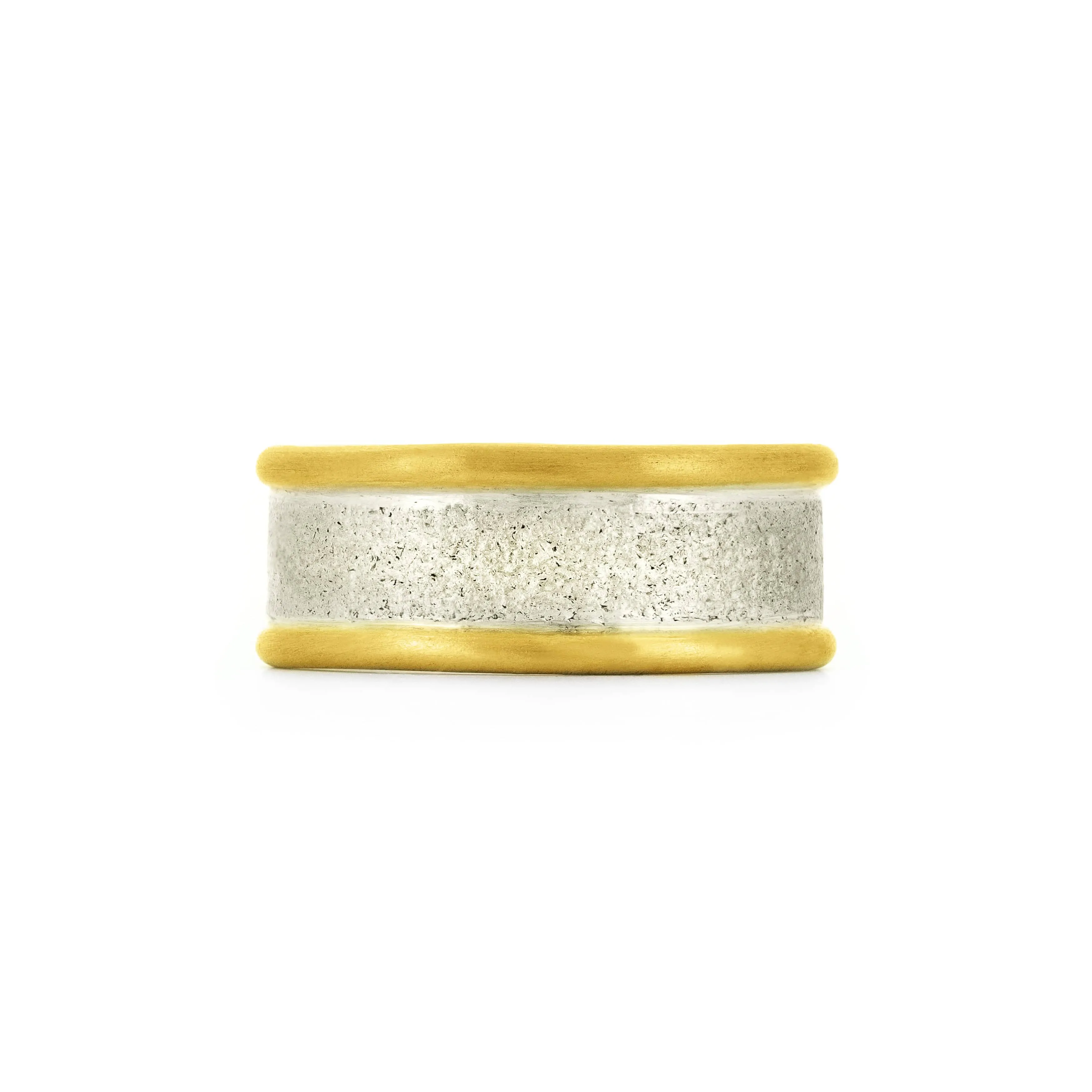 Gold & Silver Impact Wedding Ring | 18ct & Silver