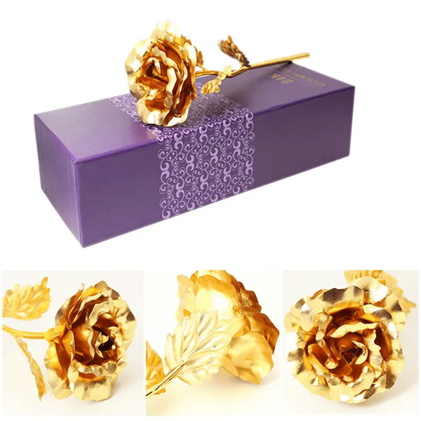 Gold Rose Gift Box - A Timeless Keepsake Of Elegance