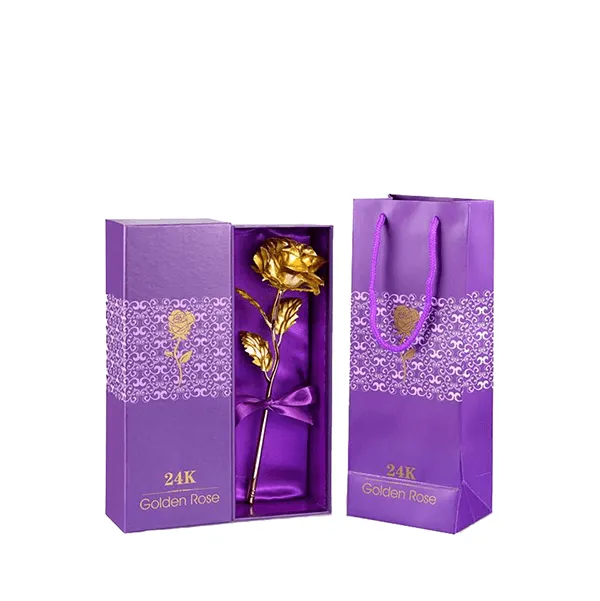 Gold Rose Gift Box - A Timeless Keepsake Of Elegance