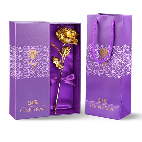 Gold Rose Gift Box - A Timeless Keepsake Of Elegance