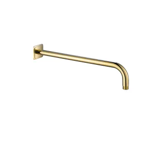Gold Wall Mounted Round Shower Arm 400mm
