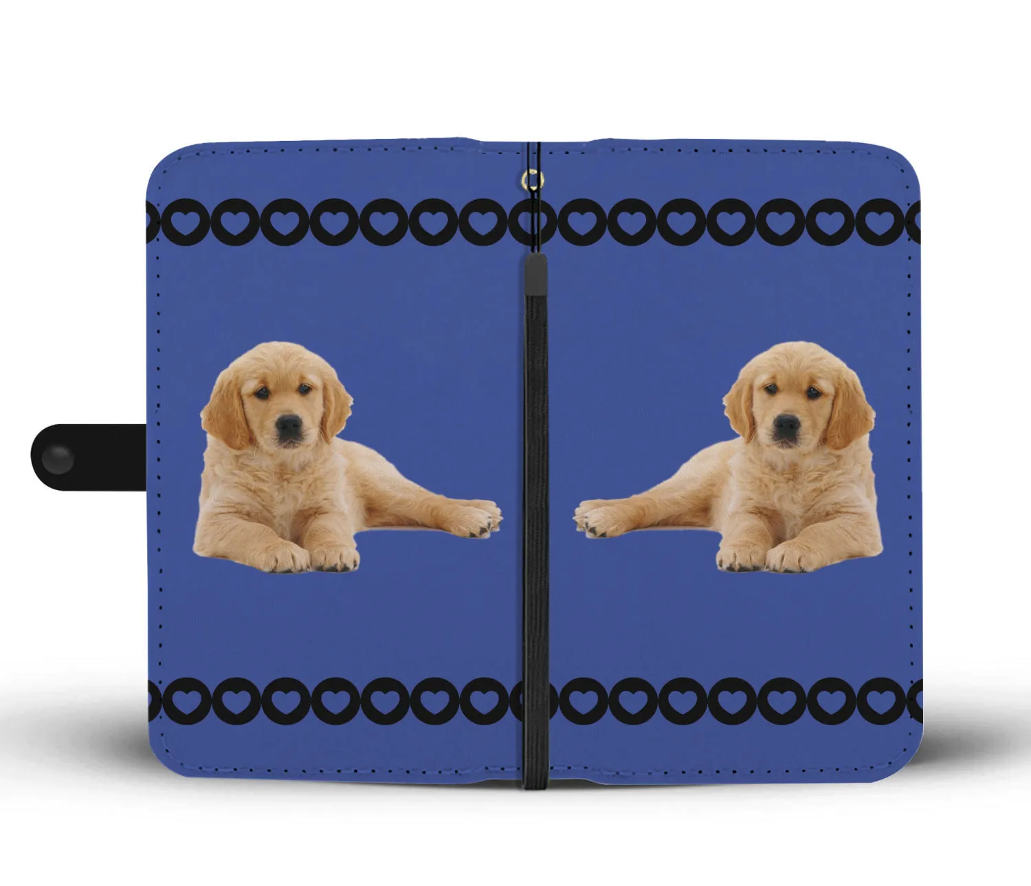 Golden Retriever Phone Case Wallet - Puppy
