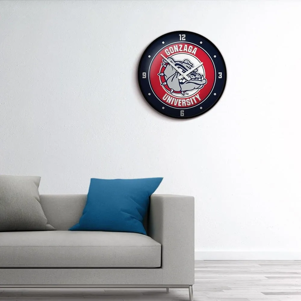 Gonzaga Bulldogs: Modern Disc Wall Clock