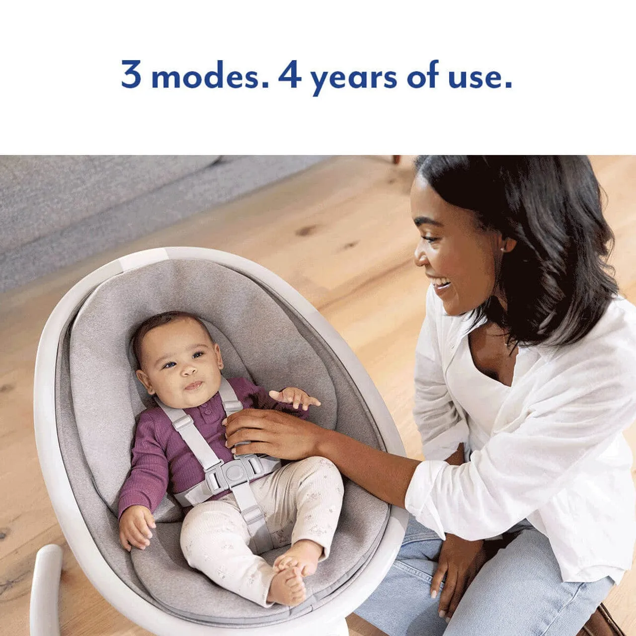 Graco Sway 'n Grow 3-in-1 Bluetooth Soother - Heather