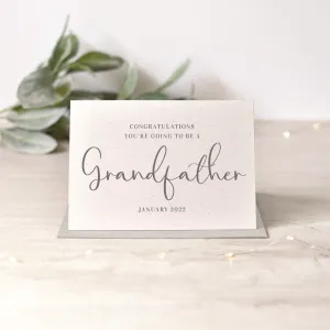 Grandfather, Grandad, Grandpa Pregnancy Announcement Card | 2 Colours