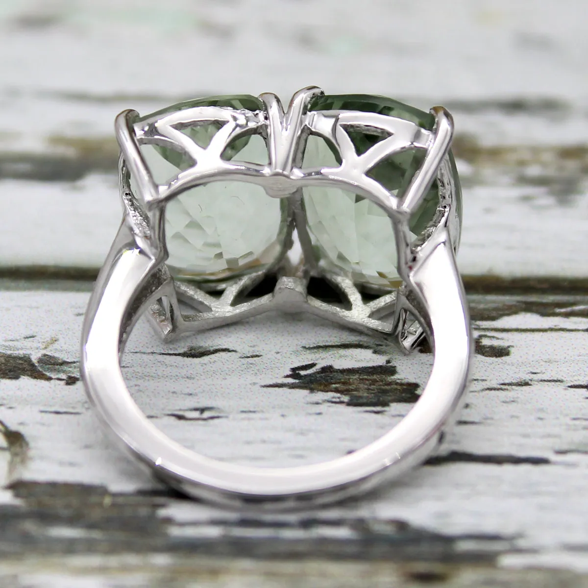 Green Amethyst Fine Ring